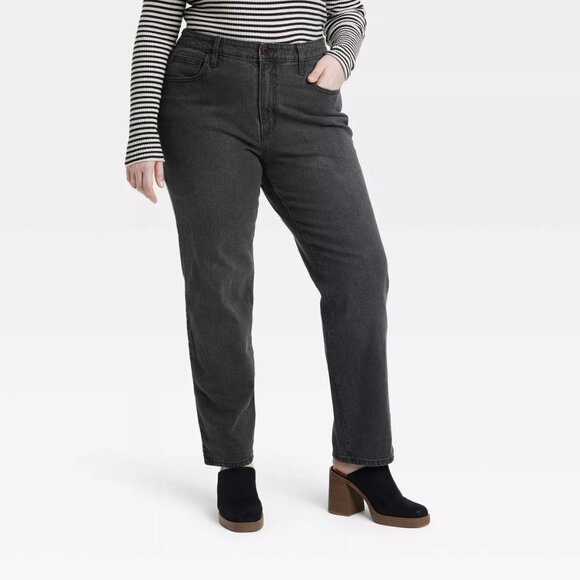 🍂 Universal Thread High Rise Straight Jeans - Black - 14R - Picture 1 of 4
